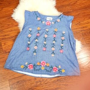 Savanna Jane Plus Embroidered Boho Blouse